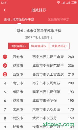 地方领导留言板移动软件